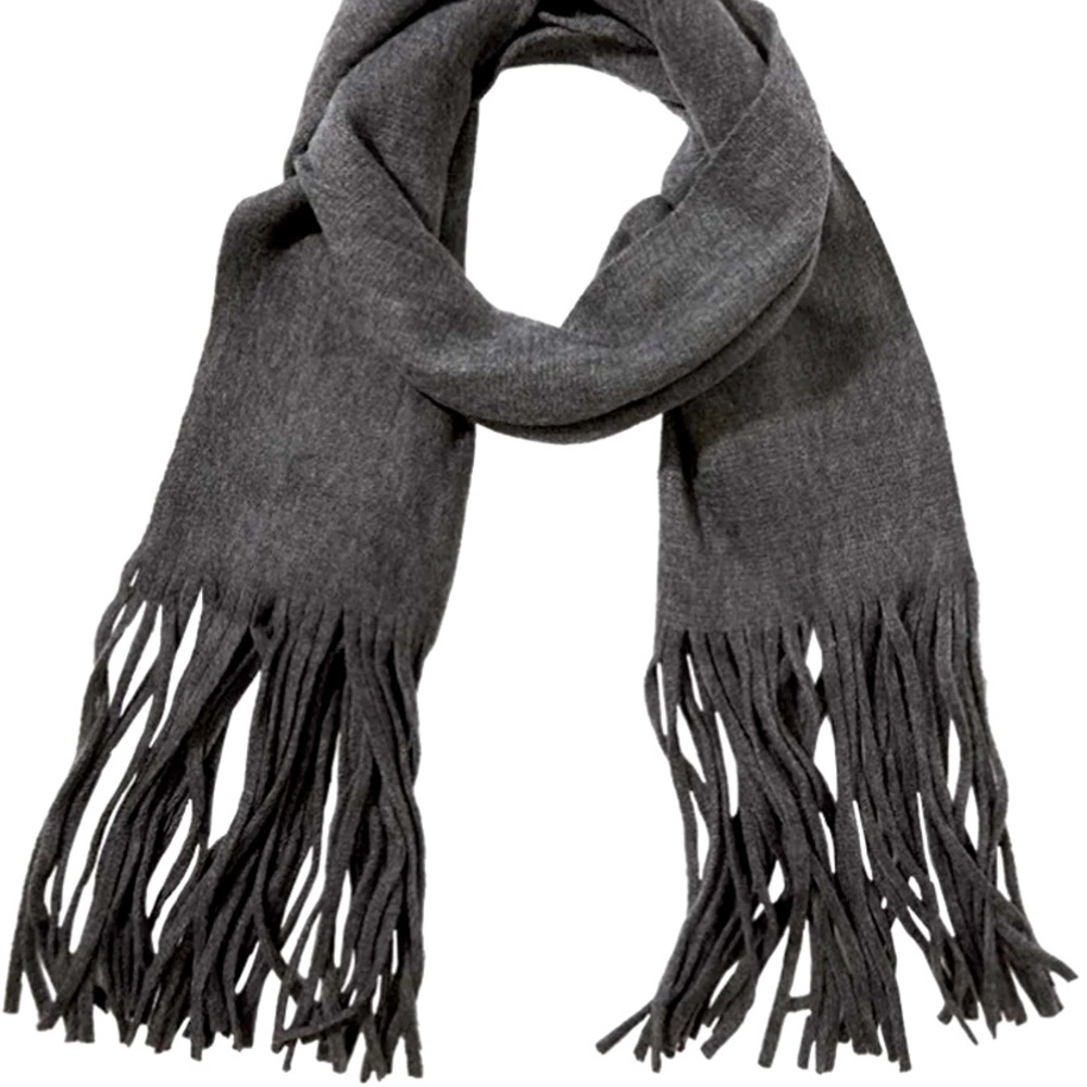 Gray Lucky Brand Solid Brushed Scarf